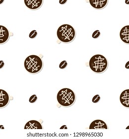 coffee pattern background graphic