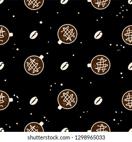 coffee pattern background graphic