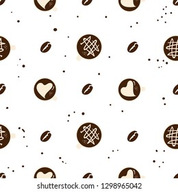 coffee pattern background graphic