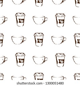 coffee pattern background graphic