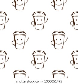 coffee pattern background graphic