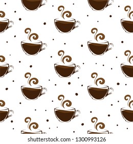 coffee pattern background graphic