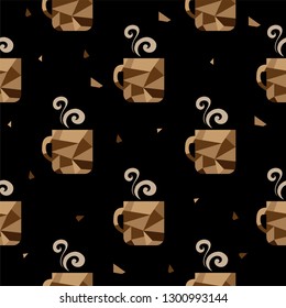 coffee pattern background graphic