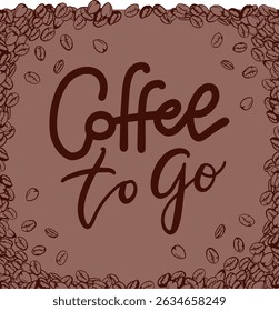 coffee pattern background image design illustration
