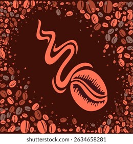 coffee pattern background image design illustration