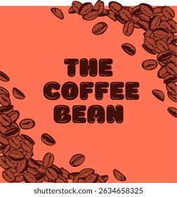 ilustração do projeto da imagem de fundo do padrão do café