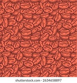 coffee pattern background image design illustration