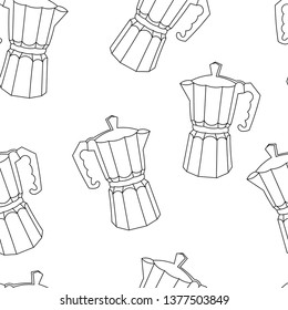 coffee pattern seamless vector pattern . Concept for menu, web design, app
