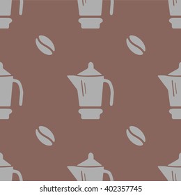 Coffee pattern simple seamless vector pattern, vector background