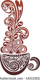 Coffee pattern vector illustration