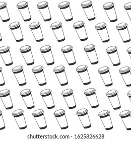  Coffee pattern.Vector pattern. Background vector coffee