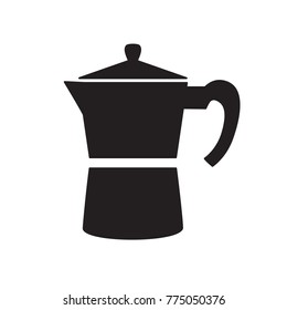 coffee percolator, maker, moka icon- vector illustration