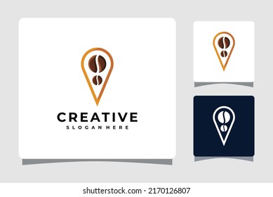 Coffee Pin Location Logo Template Design Inspiration