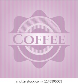 Coffee pink emblem