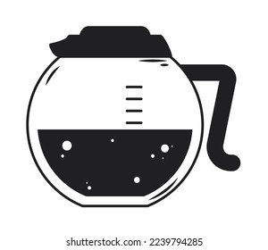 coffee pitcher icon on white background