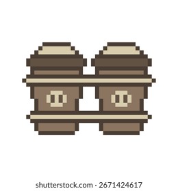 Kaffee-Pixel-Kunst für Ihre Bedürfnisse