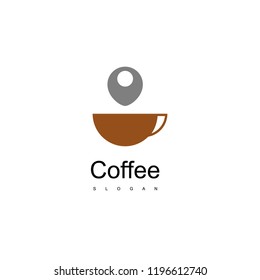 Coffee Place Logo Design Vector