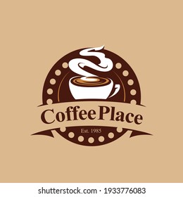 Coffee place vector image by illustration
