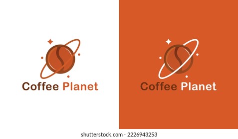 Coffee Planet Logo
Kaffeebohnen mit Planetensymbol und Star-Minimal-Logo-Vektorgrafik für die Kaffeebranche oder die Kaffeebranche.