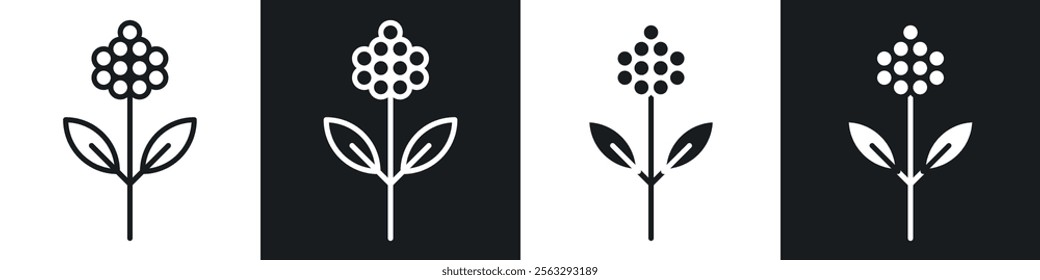 Coffee plant icon pack for app and website ui designs.
