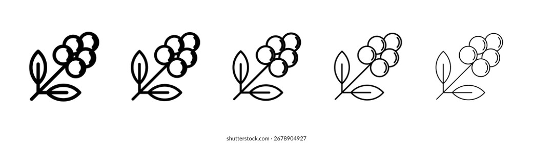 Coffee plant icon Vector Art Illustration