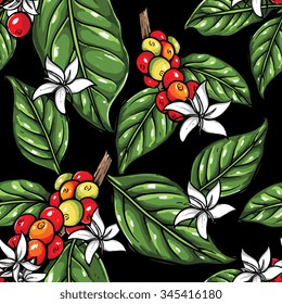 coffee plant pattern 4