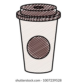 coffee in plastic cup icon