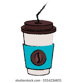 coffee in plastic cup icon