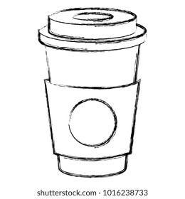 coffee in plastic cup icon