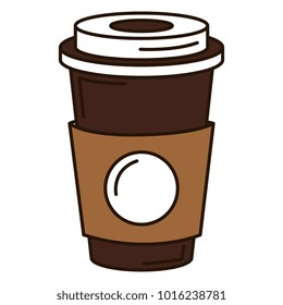 coffee in plastic cup icon