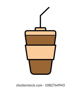 coffee plastic cup icon