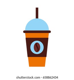 coffee plastic cup icon