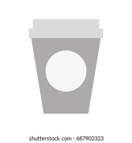 coffee plastic cup icon