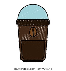 coffee in plastic cup icon
