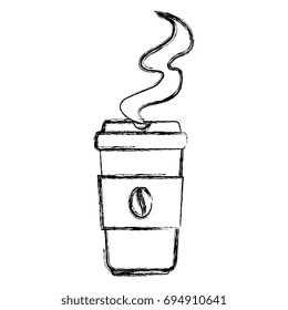coffee in plastic cup icon