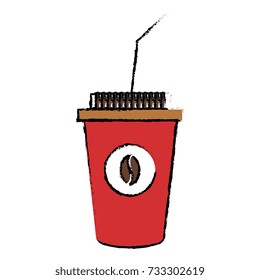 coffee plastic cup icon