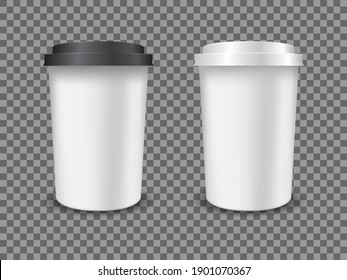 coffee plastic cup mockup 3d icon