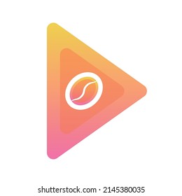 icono de plantilla de diseño de logotipo de reproducción de café