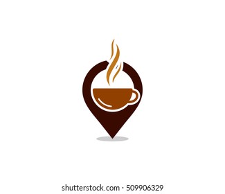 Coffee Point Logo Design Template