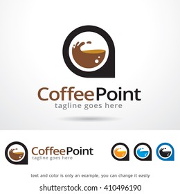 Coffee Point Logo Template Design Vector