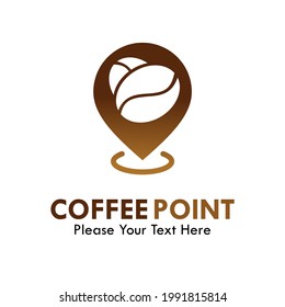 Ilustración de la plantilla de logotipo de punto de café
