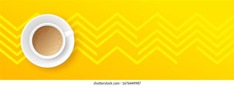 Dibujos publicitarios de afiches en un fondo amarillo Ilustración vectorial