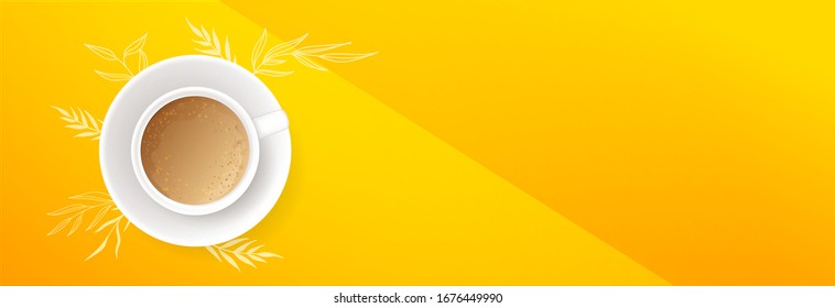 Dibujos publicitarios de afiches en un fondo amarillo Ilustración vectorial