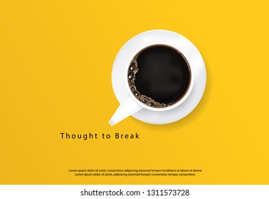 Coffee Poster Advertisement Flayers Vector Illustration