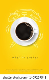 Coffee Poster Advertisement Flayers Vector Illustration