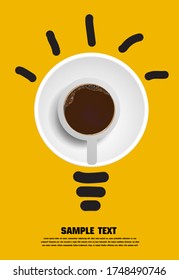 Coffee Poster Advertisement Flayers Vector Illustration
