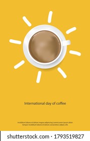 Coffee Poster Advertisement Flayers Vector Illustration