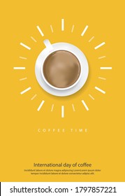 Kaffeeposter-Werbespots - Vektorgrafik