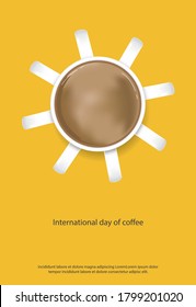 Coffee Poster Advertisement Flayers Vector Illustration