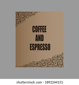 Coffee Poster Advertisement Flayers Vector Illustration.